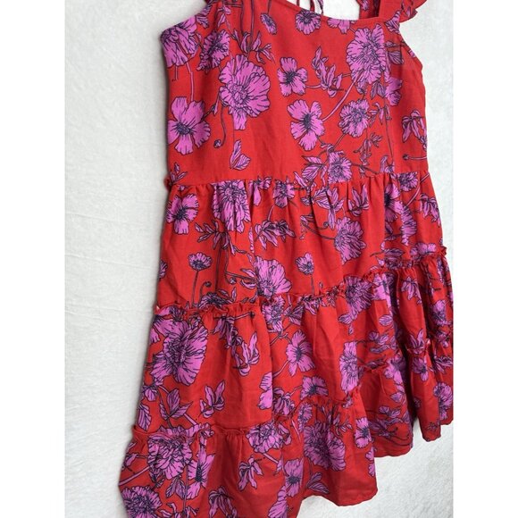 Band of The Free Women's Red Floral Dress Size Medium NWT - Picture 6 of 14